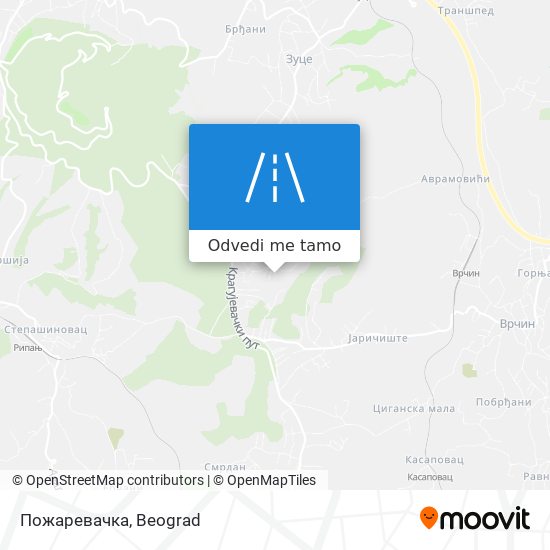 Пожаревачка mapa