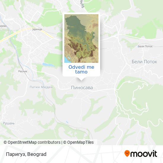 Паригуз mapa