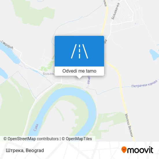 Штрека mapa