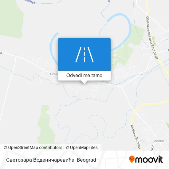 Светозара Воденичаревића mapa