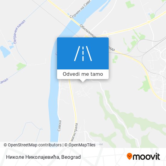 Николе Николајевића mapa