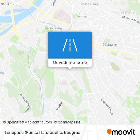 Генерала Живка Павловића mapa