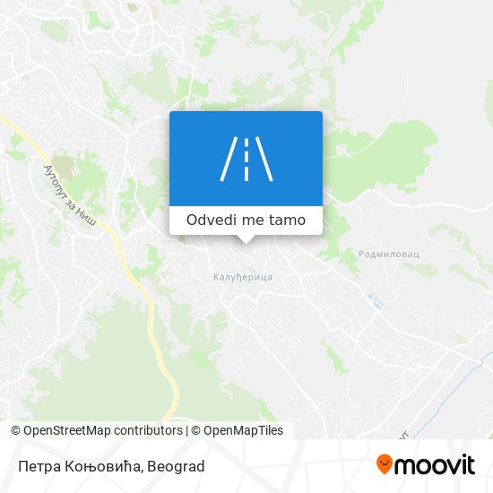 Петра Коњовића mapa