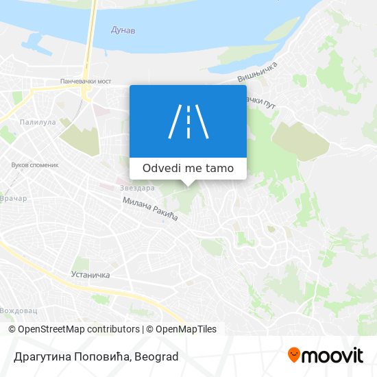 Драгутина Поповића mapa