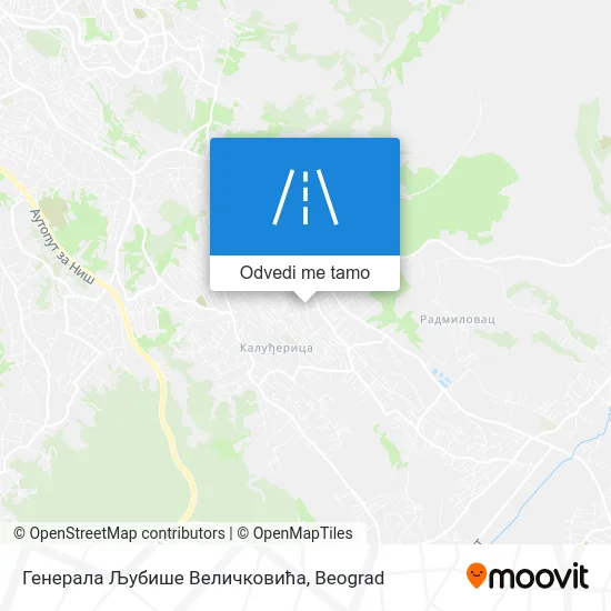 Генерала Љубише Величковића mapa
