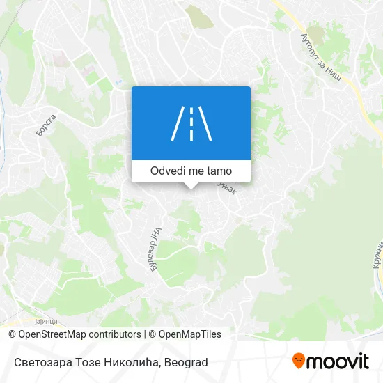 Светозара Тозе Николића mapa