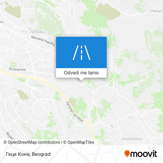 Геце Кона mapa