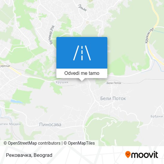 Рековачка mapa