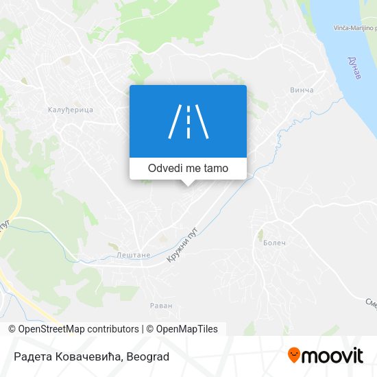 Радета Ковачевића mapa