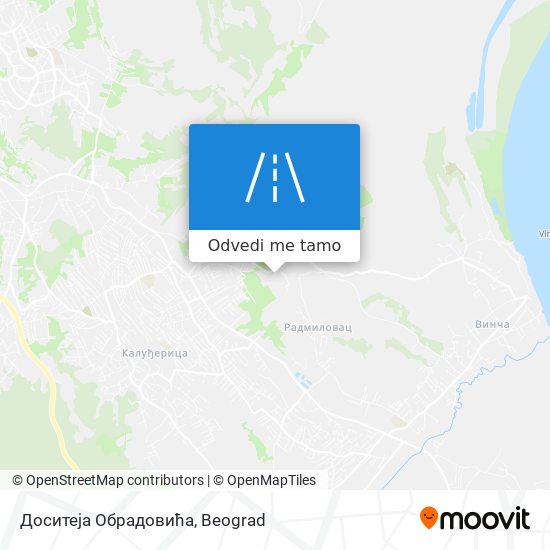 Доситеја Обрадовића mapa