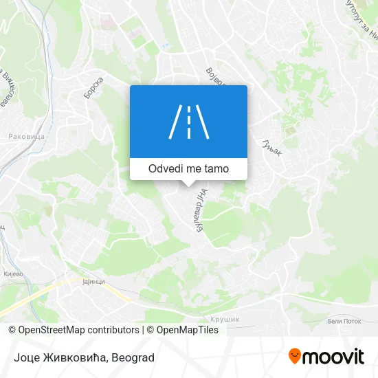 Јоце Живковића mapa