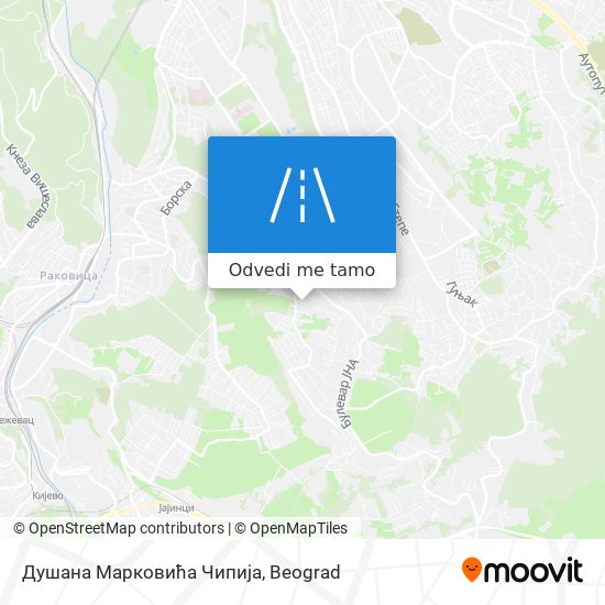 Душана Марковића Чипија mapa