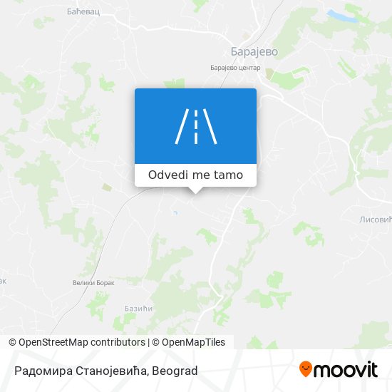 Радомира Станојевића mapa