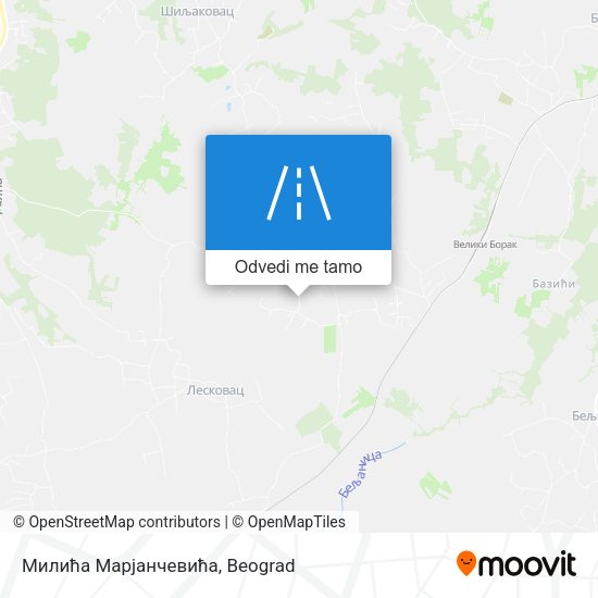 Милића Марјанчевића mapa