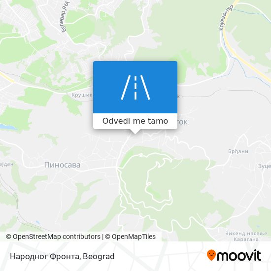 Народног Фронта mapa