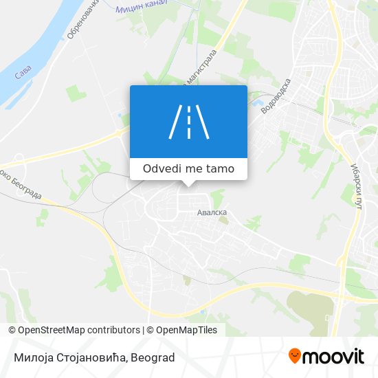 Милоја Стојановића mapa