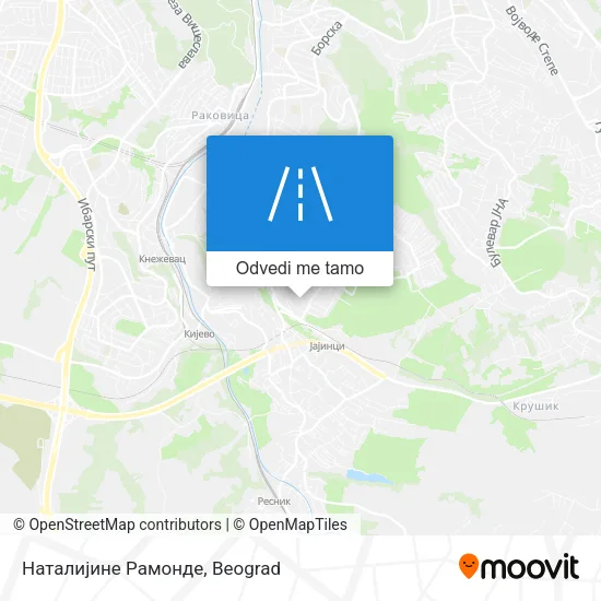 Наталијине Рамонде mapa