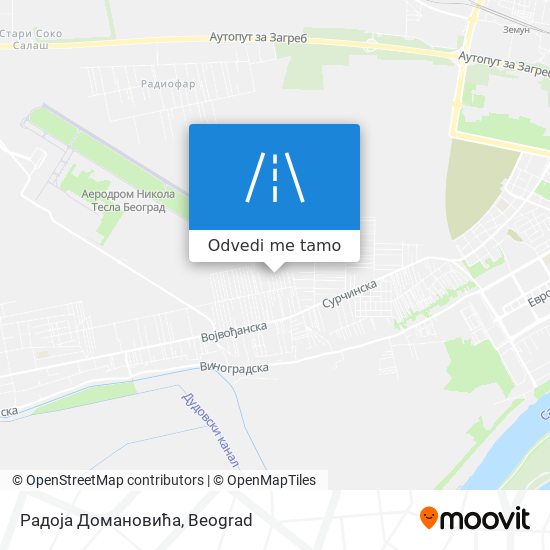 Радоја Домановића mapa