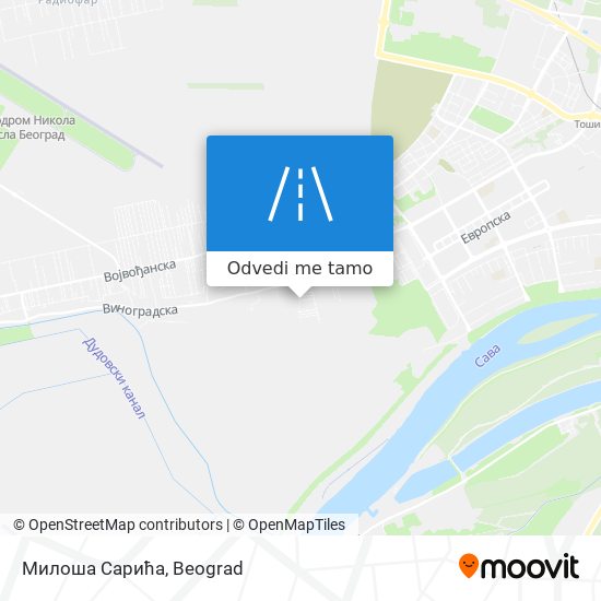 Милоша Сарића mapa