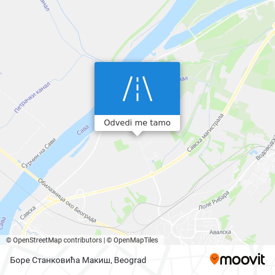 Боре Станковића Макиш mapa