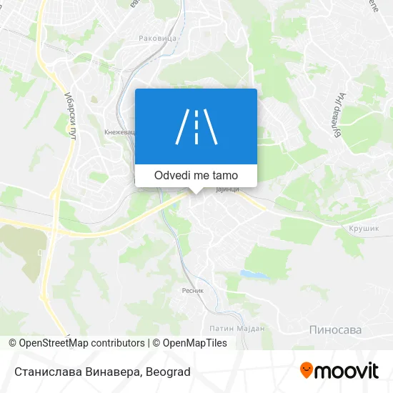 Станислава Винавера mapa