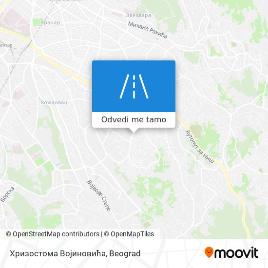 Хризостома Војиновића mapa