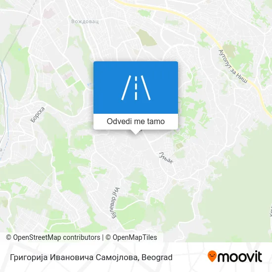 Григорија Ивановича Самојлова mapa