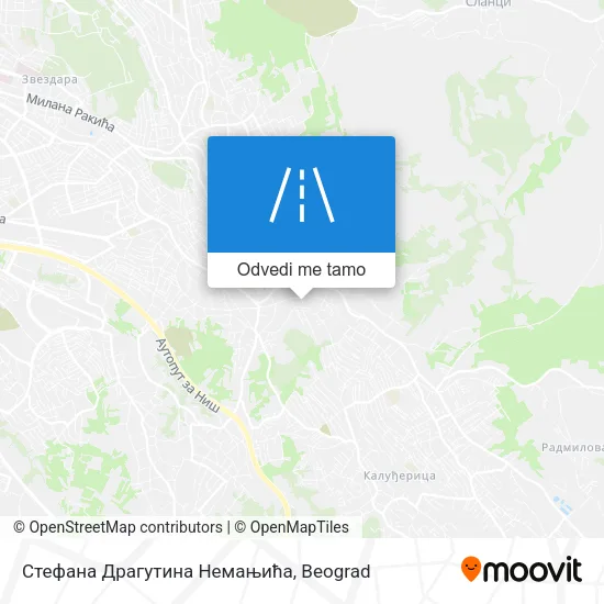 Стефана Драгутина Немањића mapa