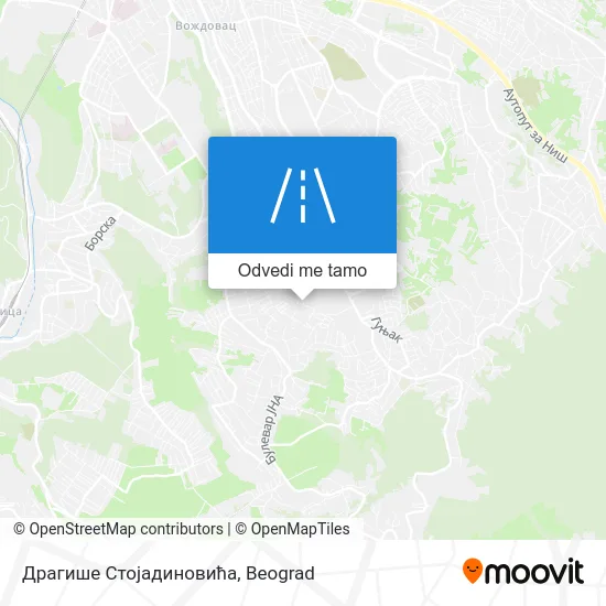 Драгише Стојадиновића mapa