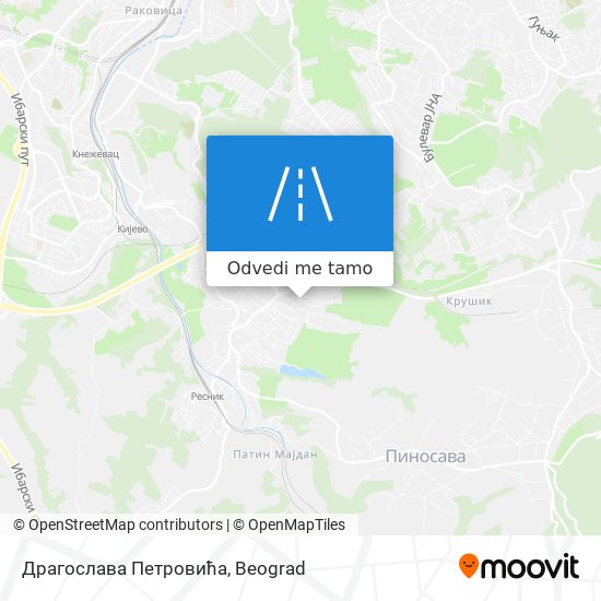 Драгослава Петровића mapa