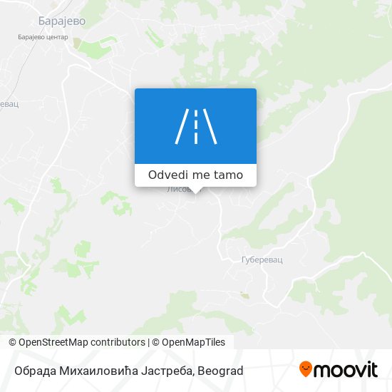 Обрада Михаиловића Јастреба mapa