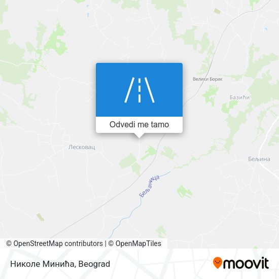 Николе Минића mapa