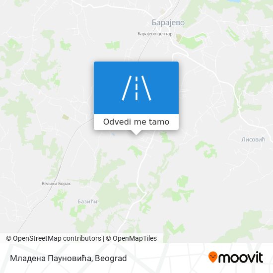 Младена Пауновића mapa