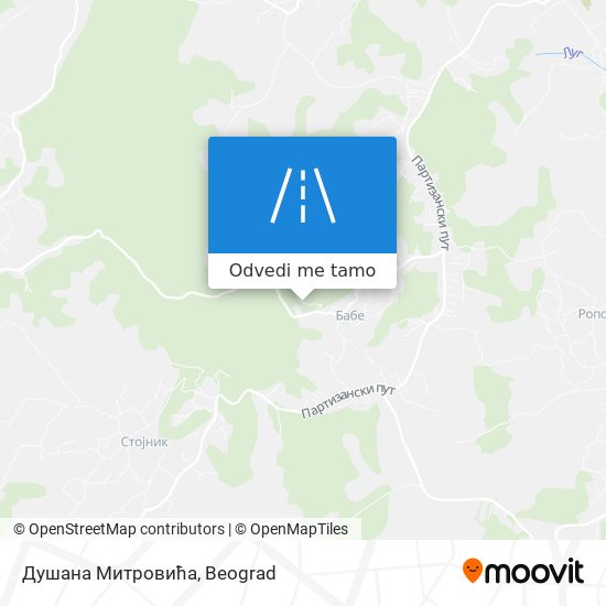 Душана Митровића mapa