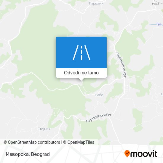 Изворска mapa