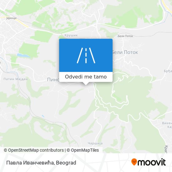 Павла Иванчевића mapa