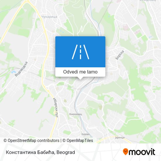 Константина Бабића mapa