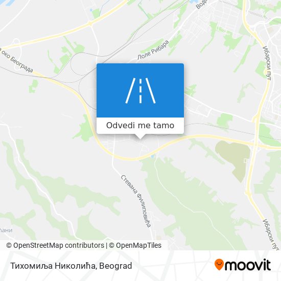 Тихомиља Николића mapa