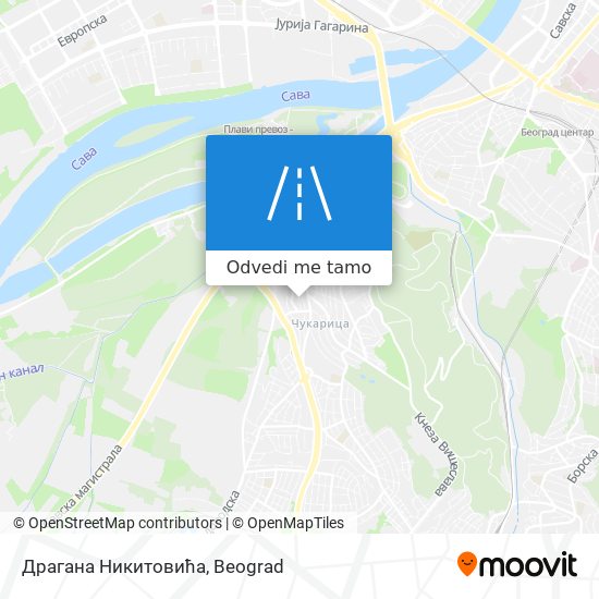 Драгана Никитовића mapa