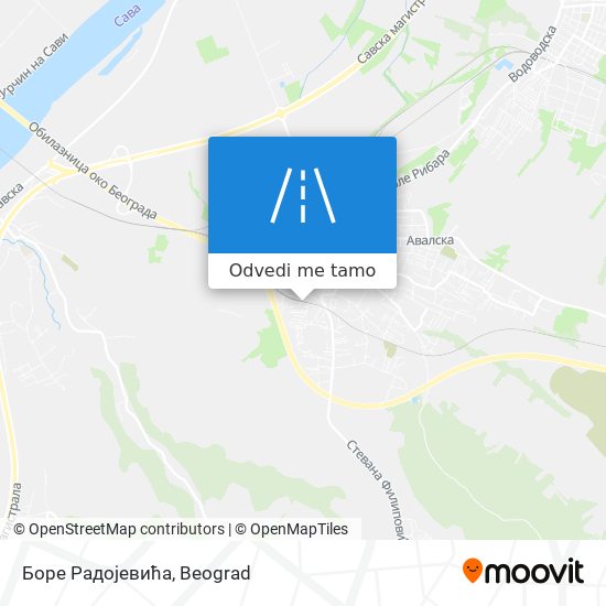 Боре Радојевића mapa