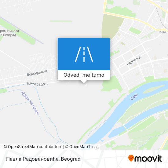 Павла Радовановића mapa