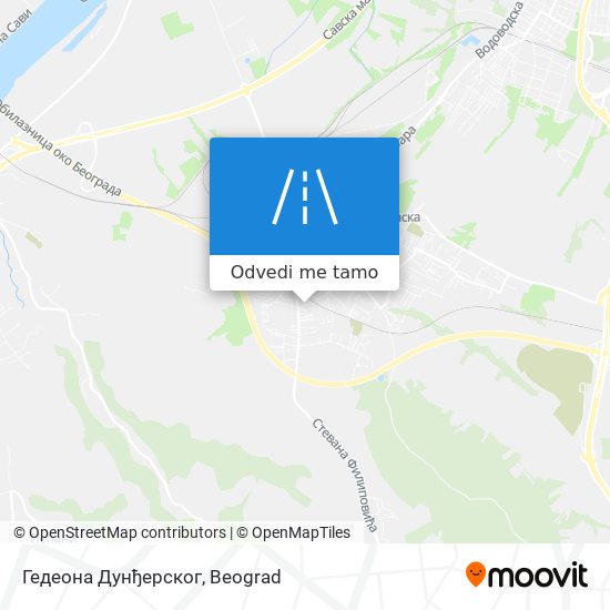 Гедеона Дунђерског mapa