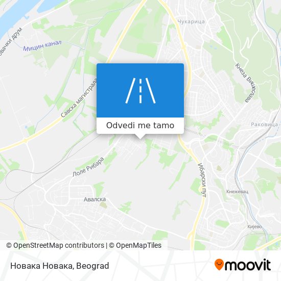 Новака Новака mapa