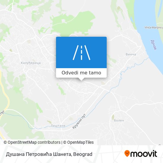 Душана Петровића Шанета mapa