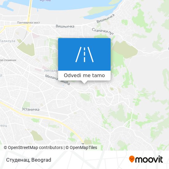 Студенац mapa