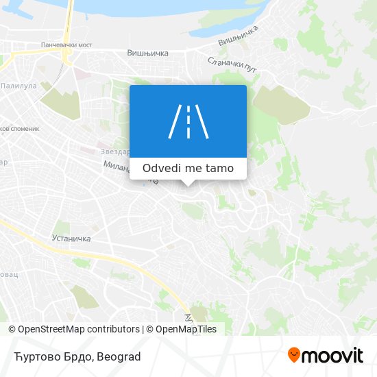 Ћуртово Брдо mapa