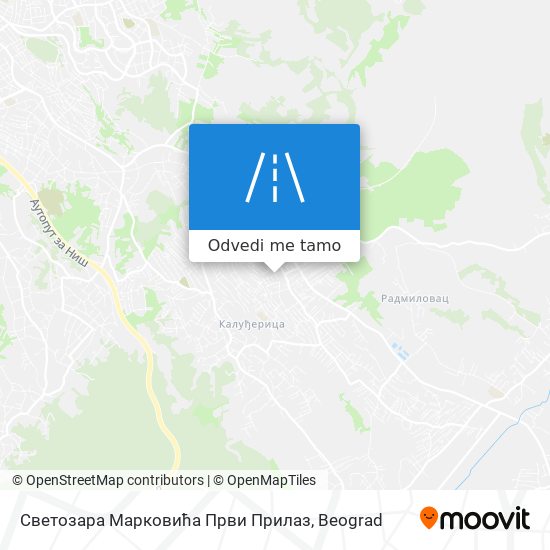 Светозара Марковића Први Прилаз mapa