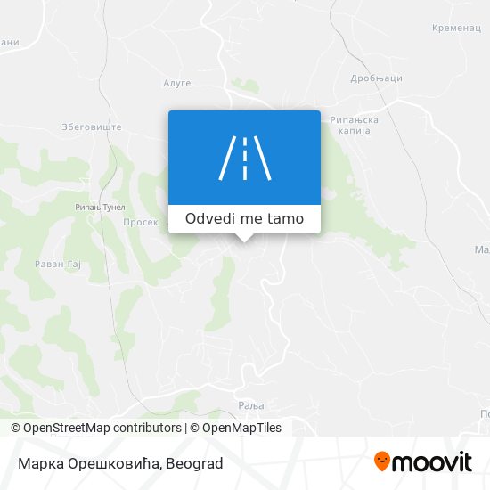 Марка Орешковића mapa