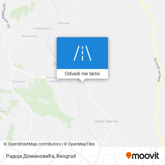 Радоја Домановића mapa