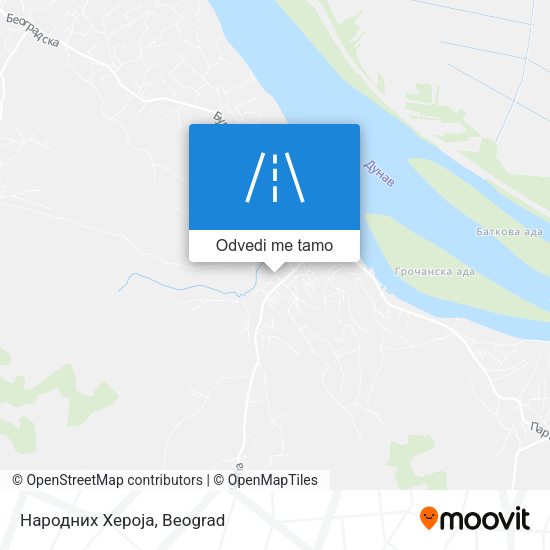 Народних Хероја mapa